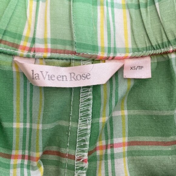 la Vie en Rose Plaid PJ Shorts - Picture 7 of 8